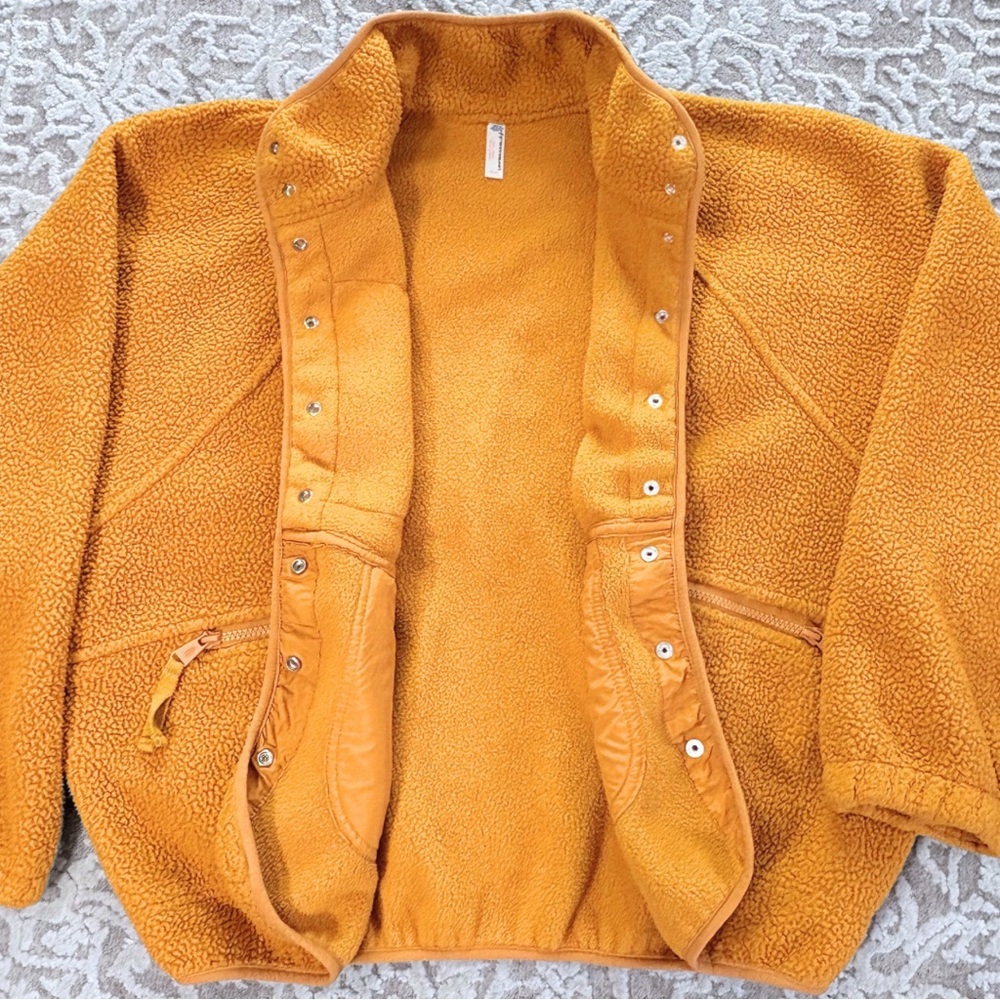 FP Movement by Free People Mustard Yellow Sherpa Jacket - Picture 10 of 14